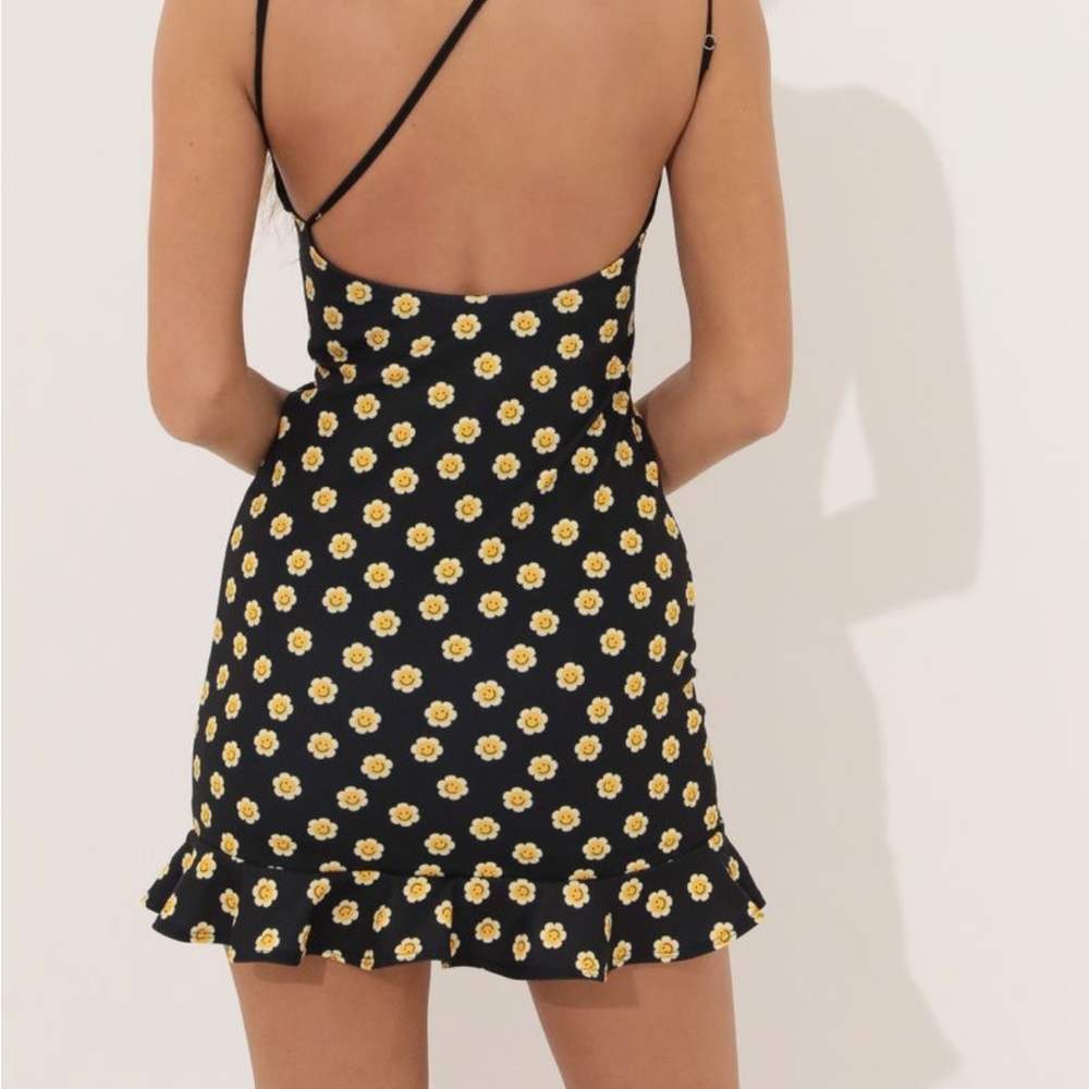 One Shoulder Ruffle Dress - Picture 2 of 2
